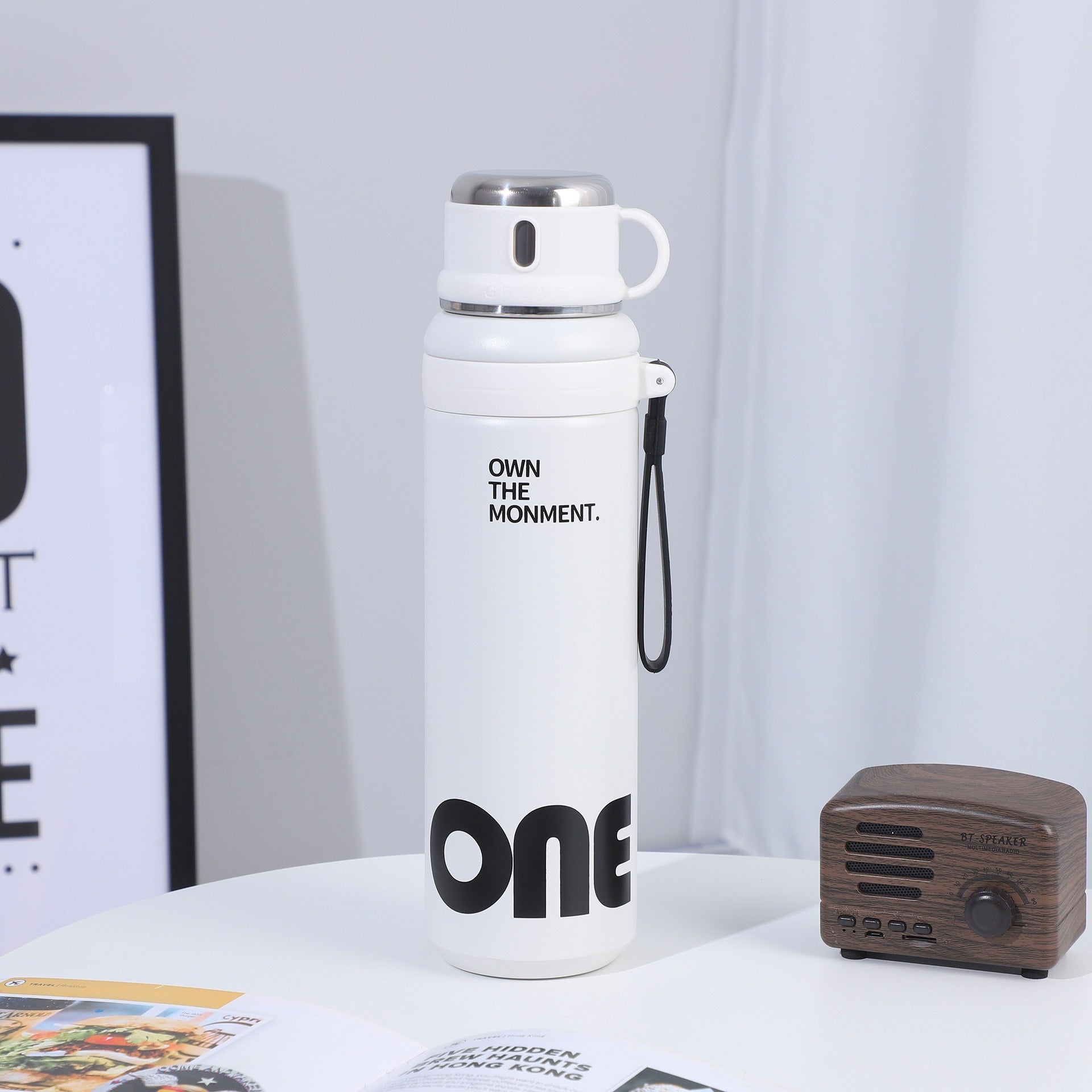 Stylish Stainless Steel Leak Proof Thermal Water Bottle - 1000ml