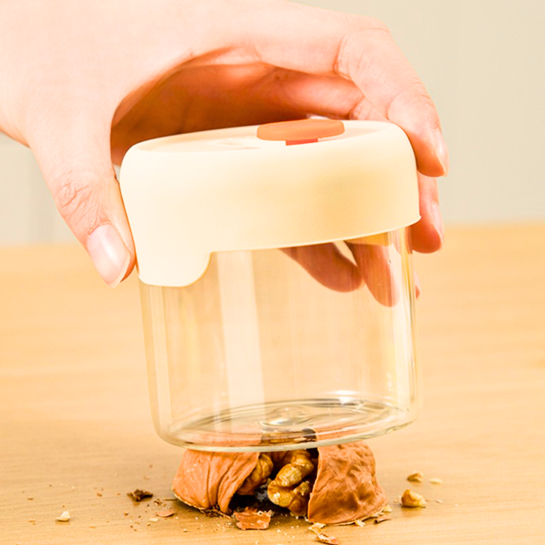 Durable Borosilicate Glass Storage Cup for Home and Kitchen Use