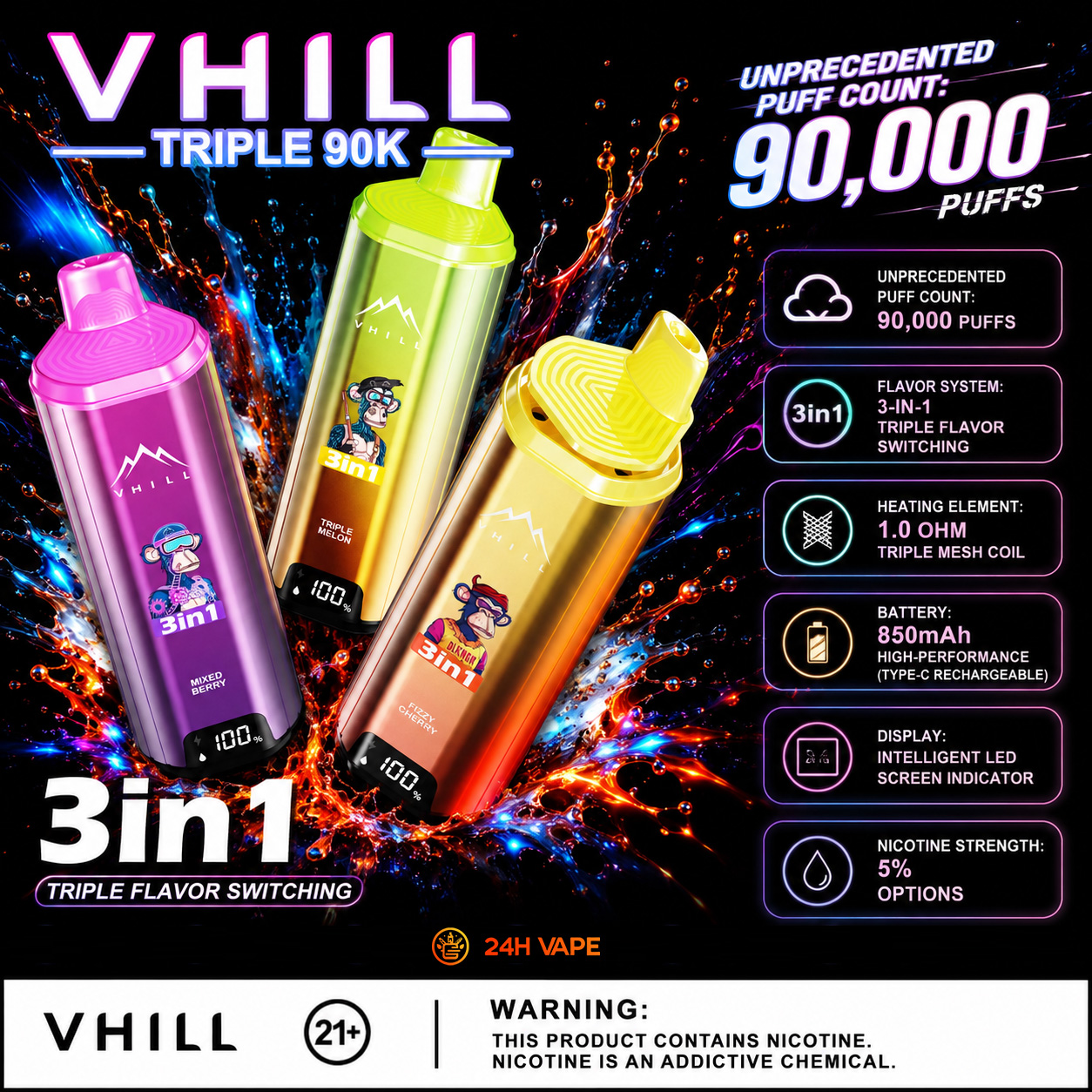 JNR PhoneVape 30K Disposable Vape-Miami Mint