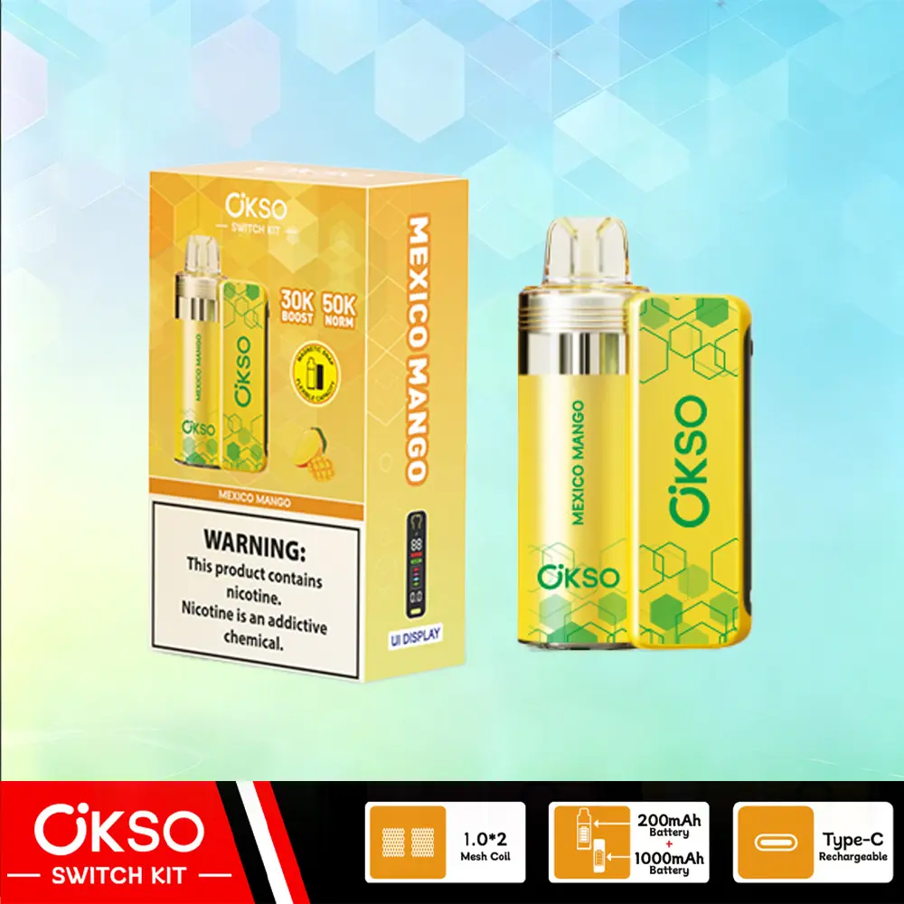 OKSO Switch Kit 50000 – 50K Puffs Dual Mode Replaceable Pod Disposable Vape 