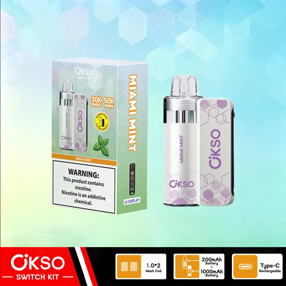 OKSO Switch Kit 50000 – 50K Puffs Dual Mode Replaceable Pod Disposable Vape 