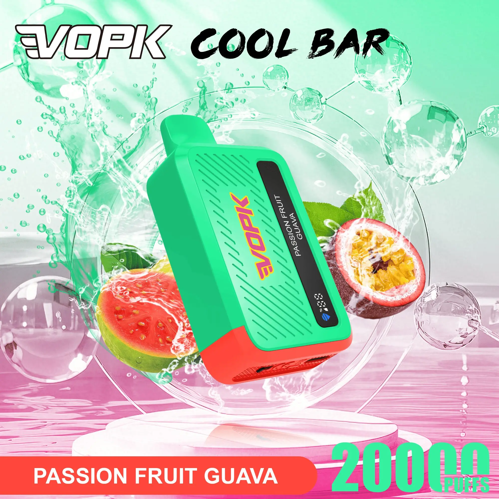VOPK Cool Bar 20000 20K Puffs Adjustable Airflow Original Rechargeable Disposable Vape 