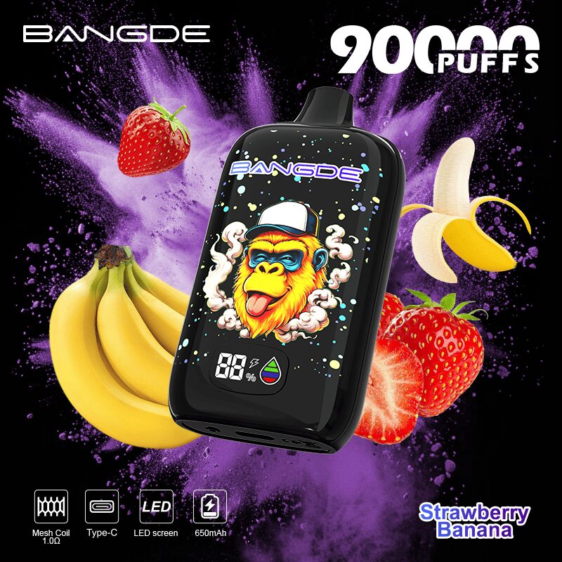 Bang DE 90000 90K Puffs Disposable Vape|Type-C Rechargeable LCD Display E-Cigarette 
