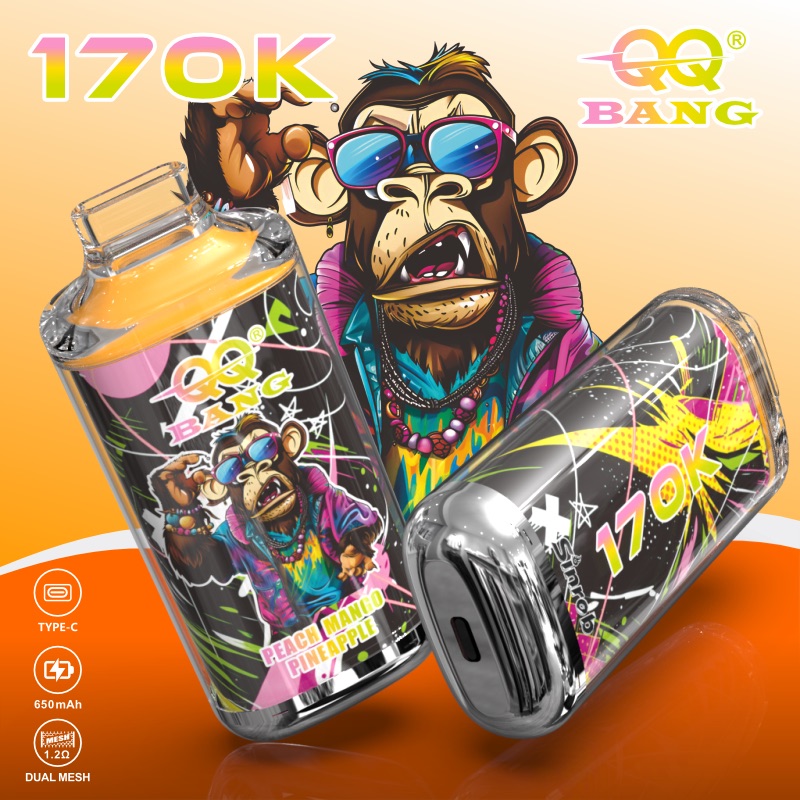 QQ Bang 170000 170K Dual Mesh Original Rechargeable Disposable Vape 