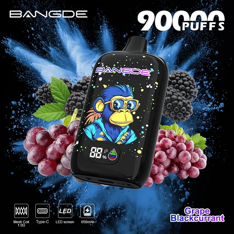 Bang DE 90000 90K Puffs Disposable Vape|Type-C Rechargeable LCD Display E-Cigarette 