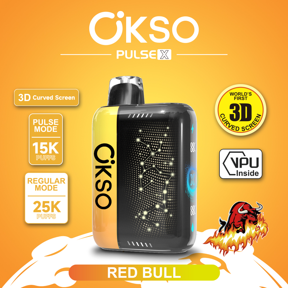 OKSO Pulse X 25000 25K Puffs Pulse/Regular Mode LED Display Disposable Vape 