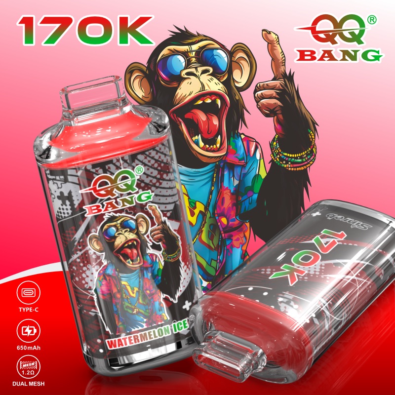 QQ Bang 170000 170K Dual Mesh Original Rechargeable Disposable Vape 