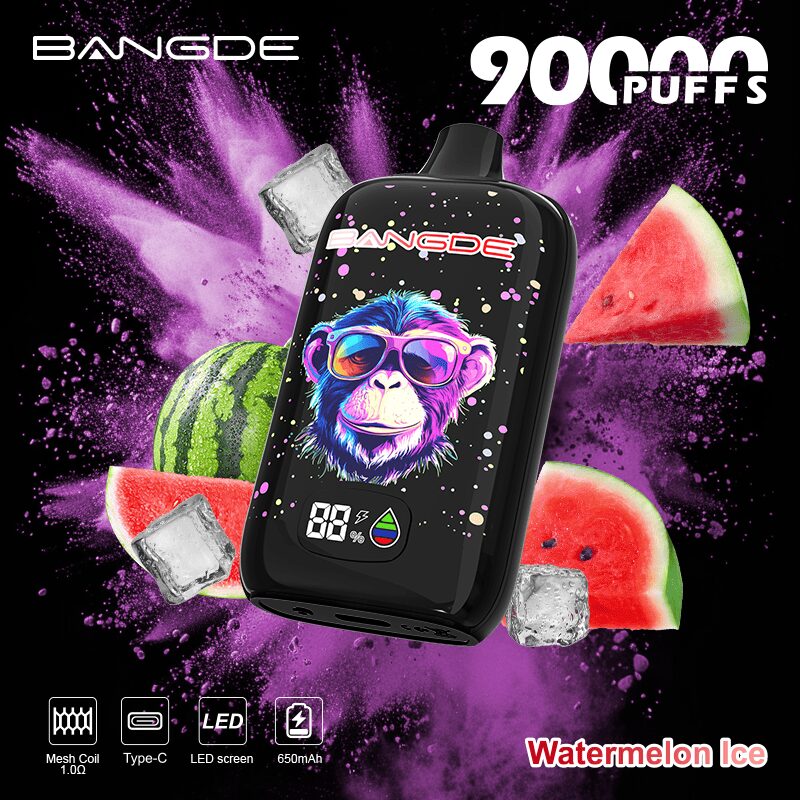 Bang DE 90000 90K Puffs Disposable Vape|Type-C Rechargeable LCD Display E-Cigarette 
