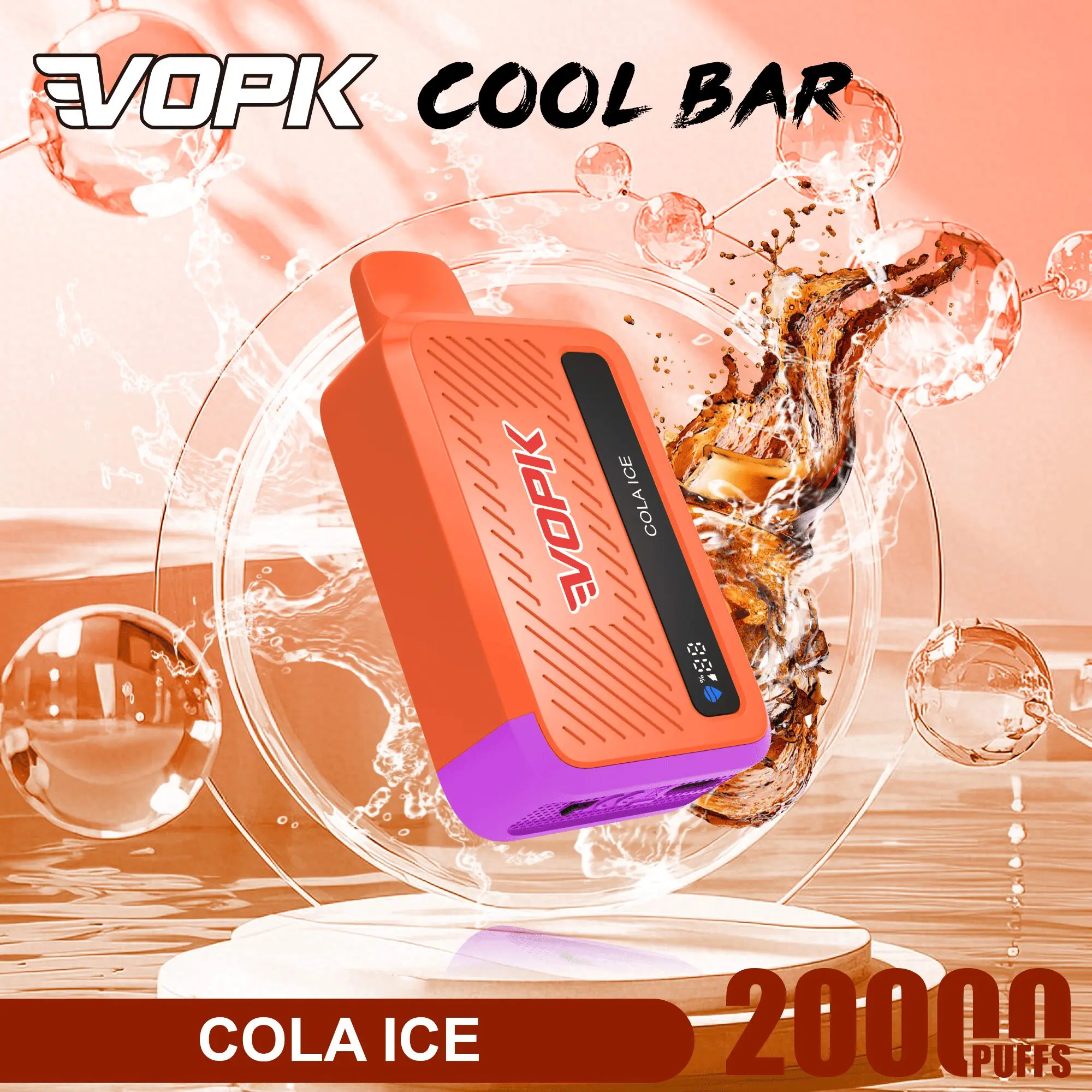 VOPK Cool Bar 20000 20K Puffs Adjustable Airflow Original Rechargeable Disposable Vape 