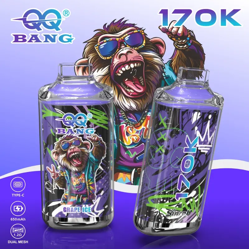 QQ Bang 170000 170K Dual Mesh Original Rechargeable Disposable Vape 