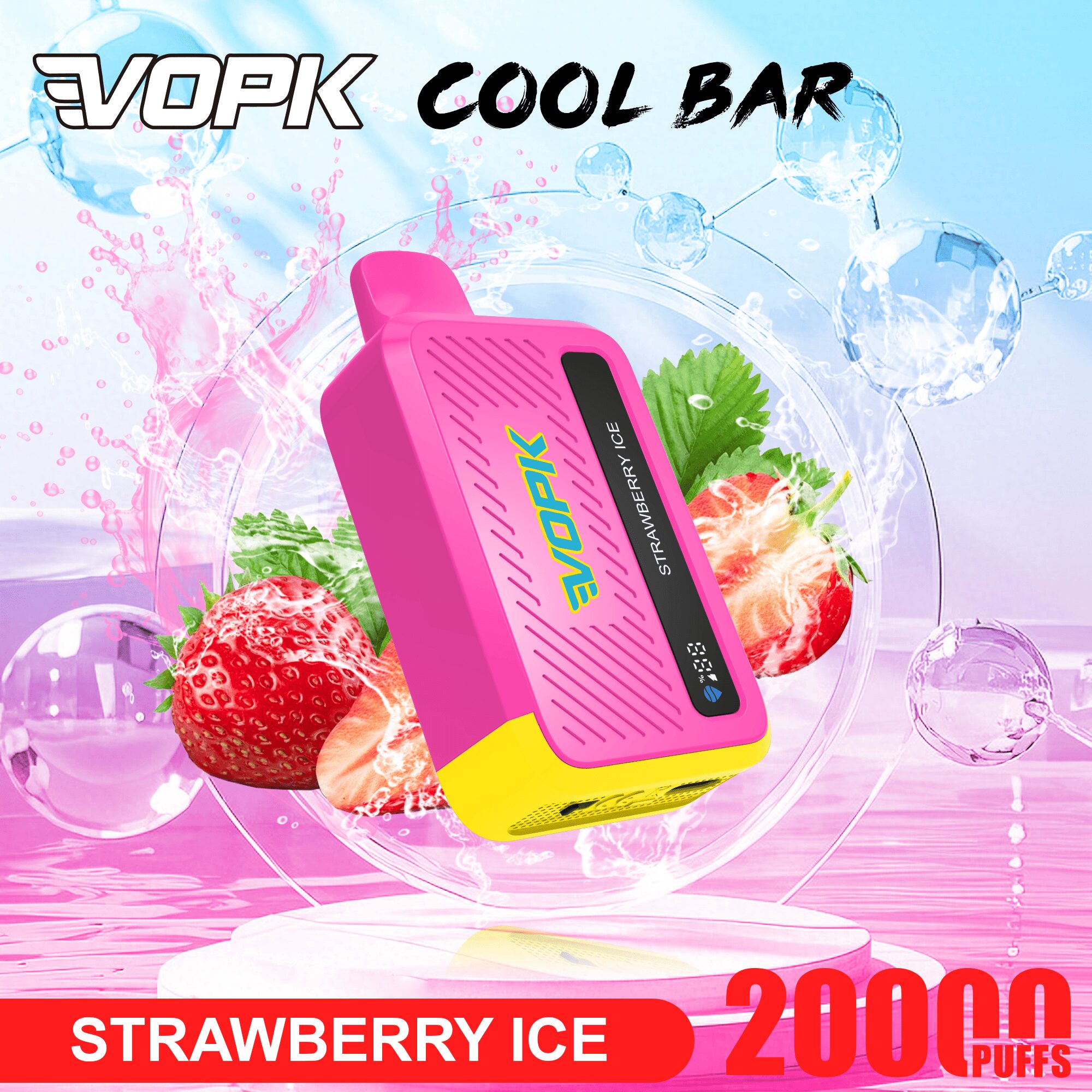 VOPK Cool Bar 20000 20K Puffs Adjustable Airflow Original Rechargeable Disposable Vape 