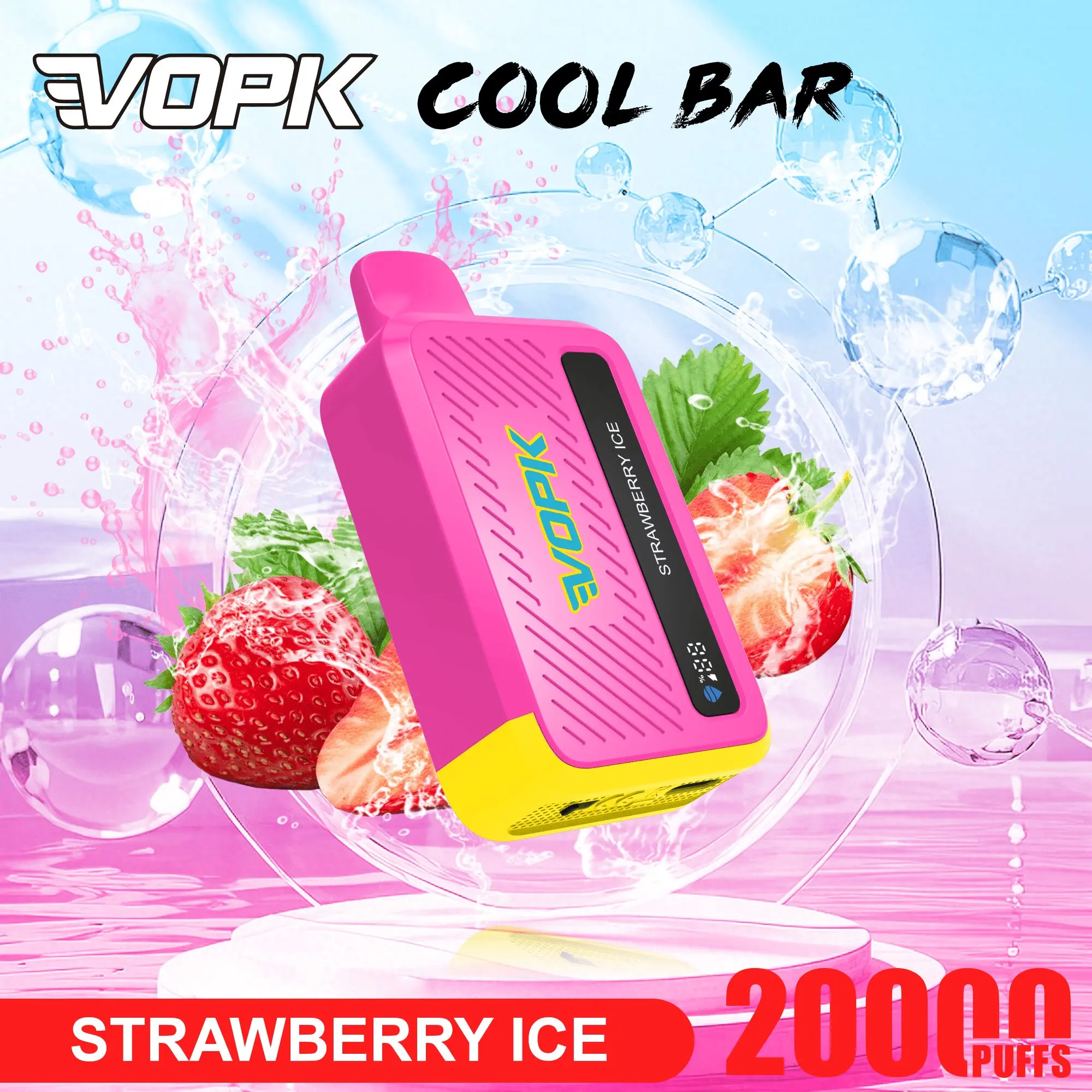 VOPK Cool Bar 20000 20K Puffs Adjustable Airflow Original Rechargeable Disposable Vape 