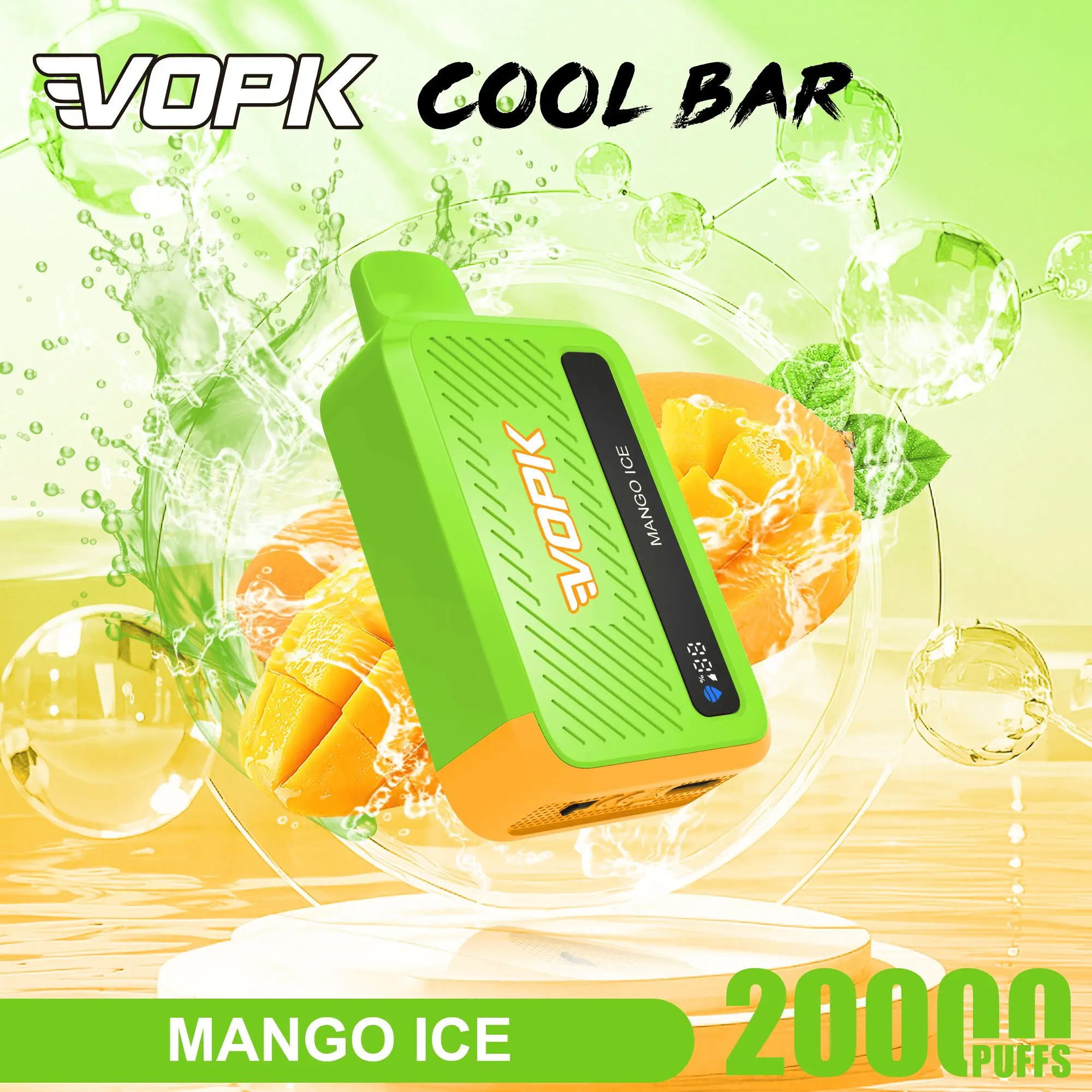 VOPK Cool Bar 20000 20K Puffs Adjustable Airflow Original Rechargeable Disposable Vape 