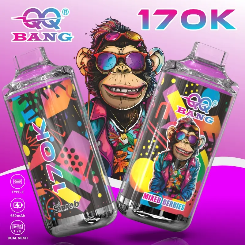 QQ Bang 170000 170K Dual Mesh Original Rechargeable Disposable Vape 