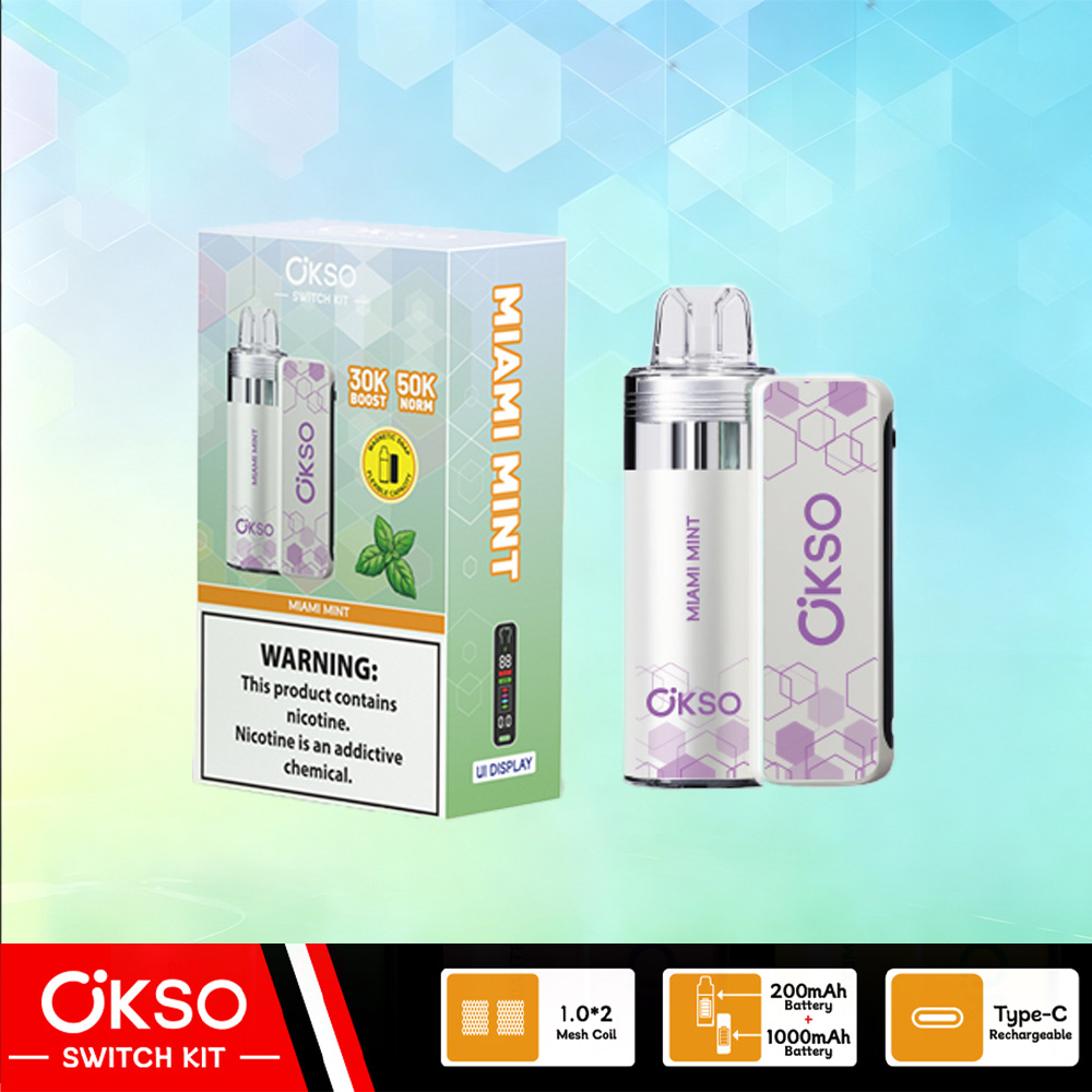 OKSO Switch Kit 50000 – 50K Puffs Dual Mode Replaceable Pod Disposable Vape 