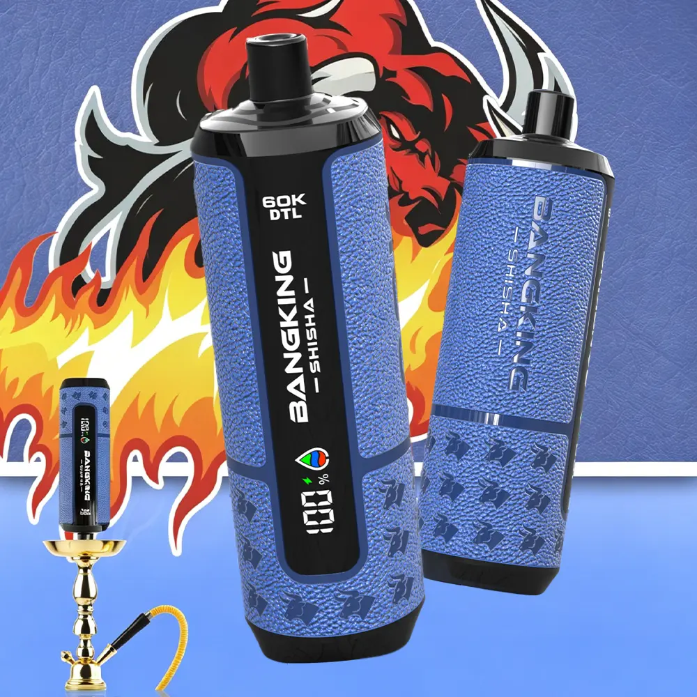 Bang King Shisha 60000 60K Puffs LED Display Disposable DTL Vape Pen 