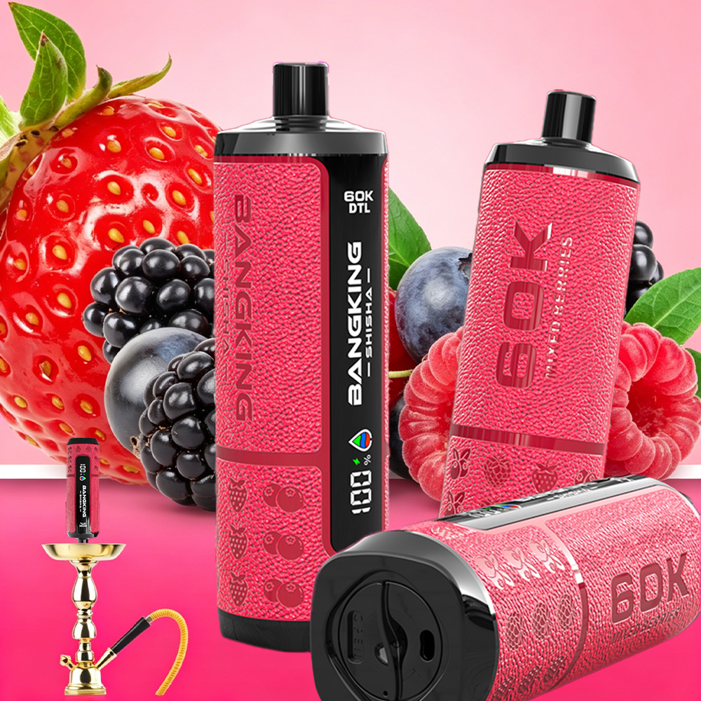 Bang King Shisha 60000 60K Puffs LED Display Disposable DTL Vape Pen 