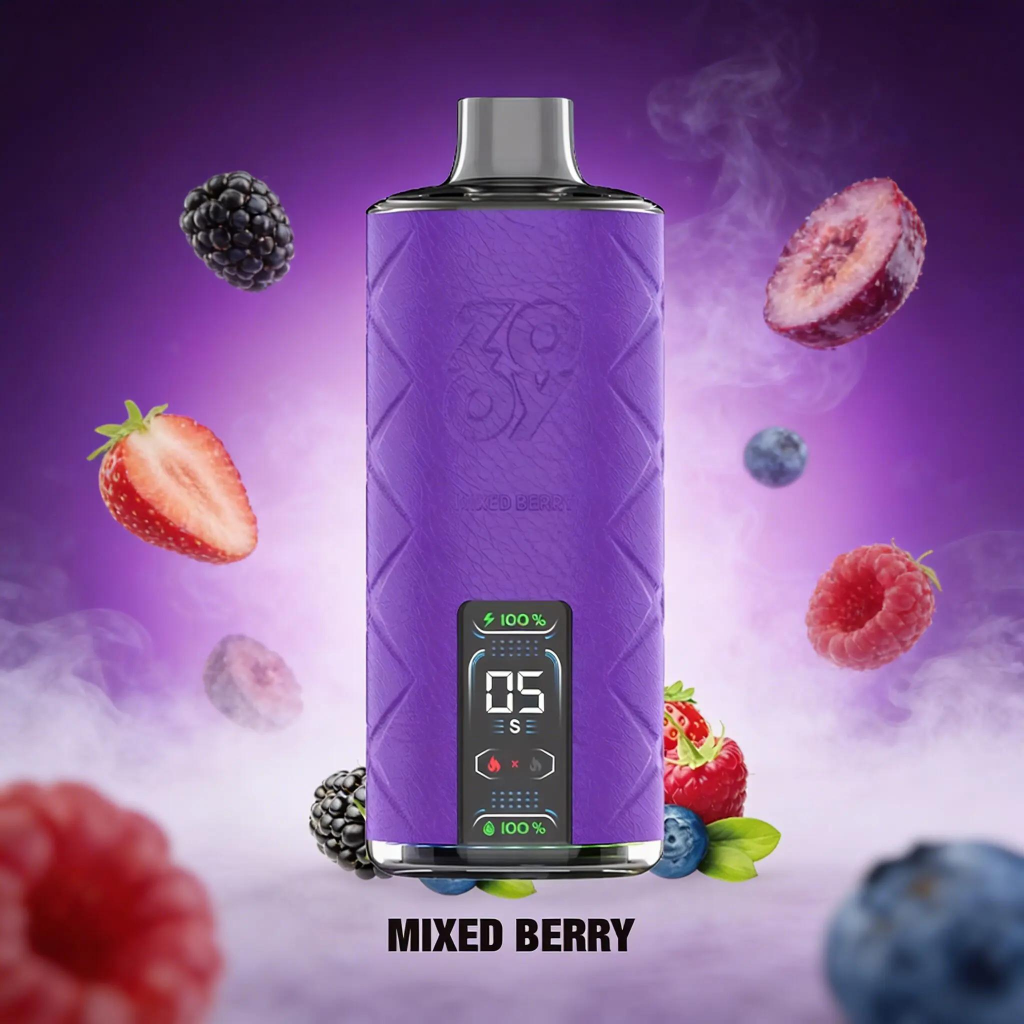 ZOOY Shisha 50000 50K Puffs LED Display& LGB Light Disposable DTL Vape Pen 