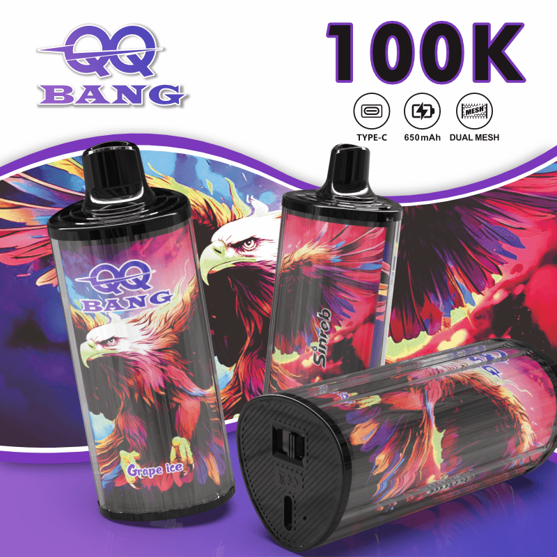 QQ Bang 100000 100K Puffs Dual Mesh Original Rechargeable Disposable Vape 