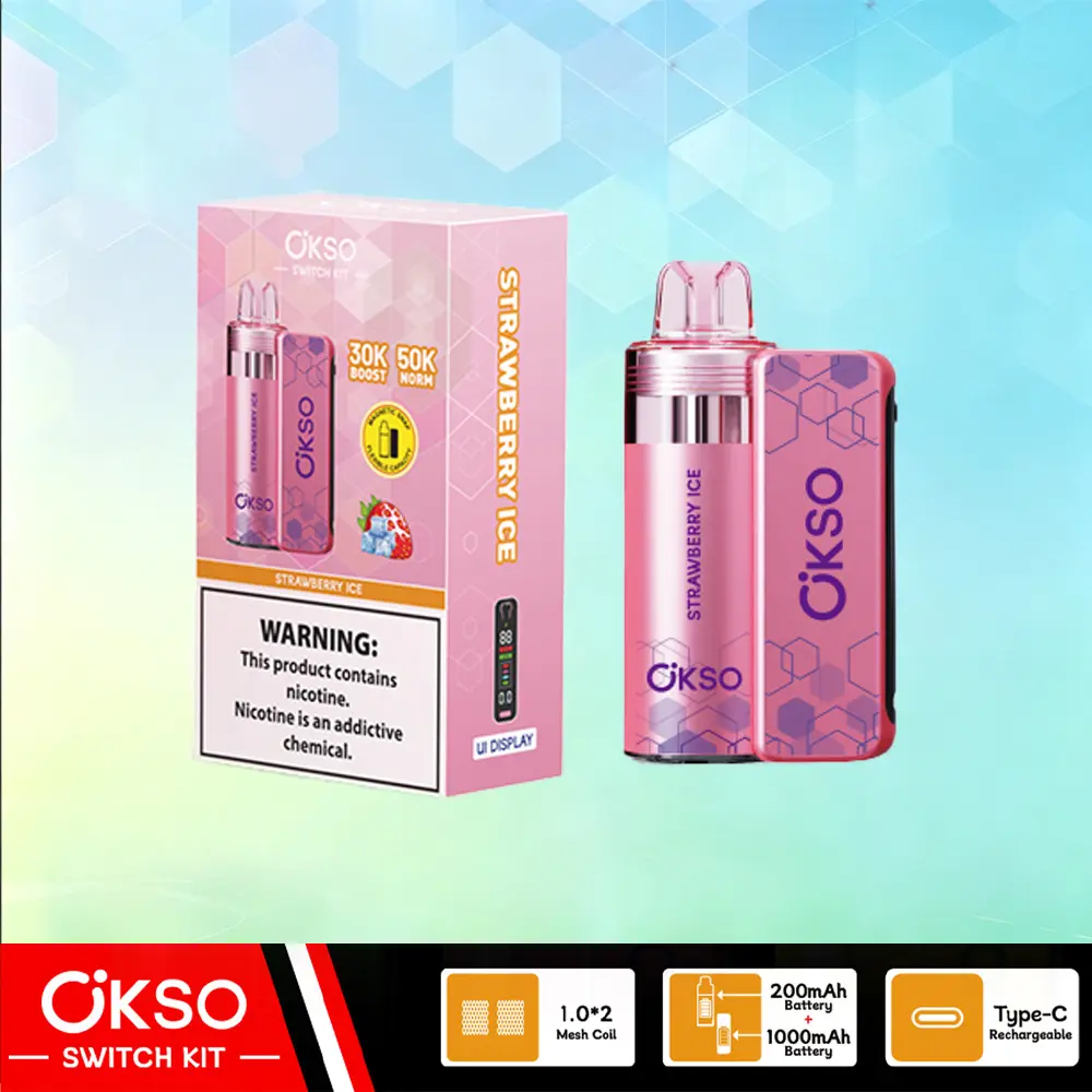 OKSO Switch Kit 50000 – 50K Puffs Dual Mode Replaceable Pod Disposable Vape 