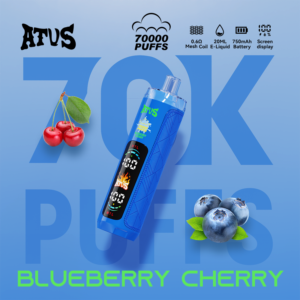 ATVS 70000 70K Puffs Original DTL/MTL Modes LED Display Disposable DTL Vape Pen 