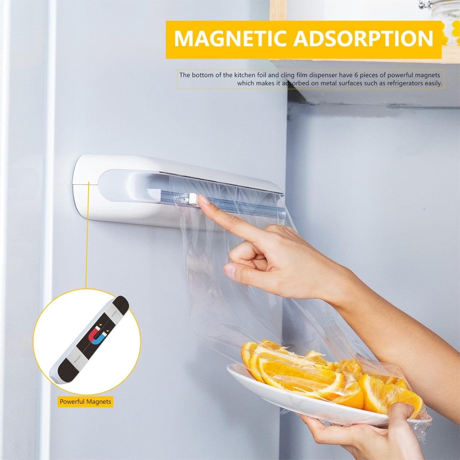 Aluminum Foil & Plastic Wrap Dispenser with Cutter