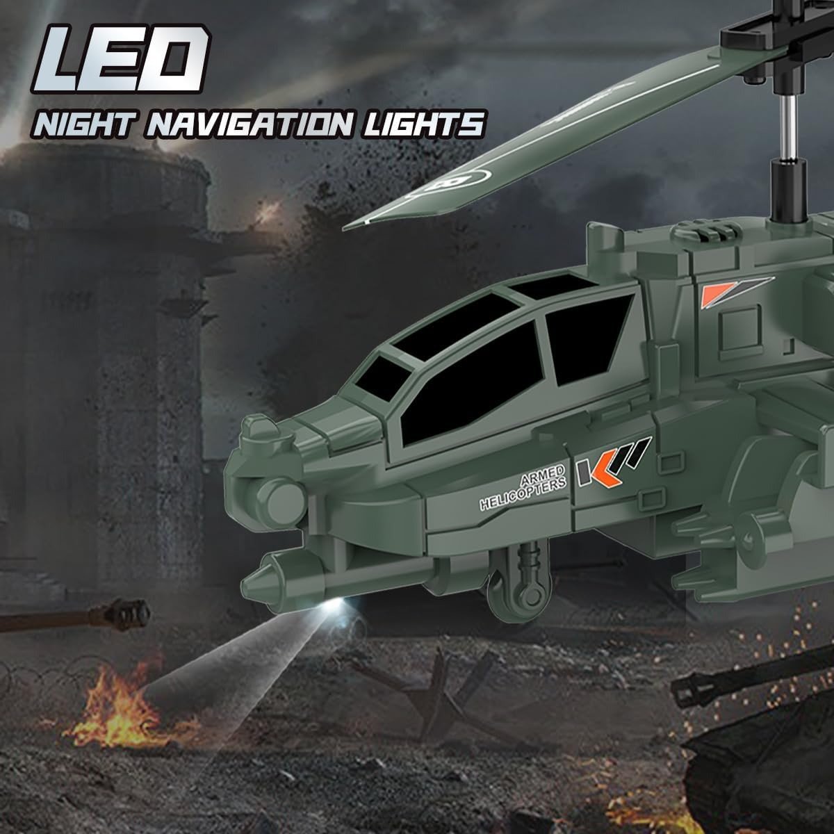 🚁 Remote Control RC Military Helicopter 🔥