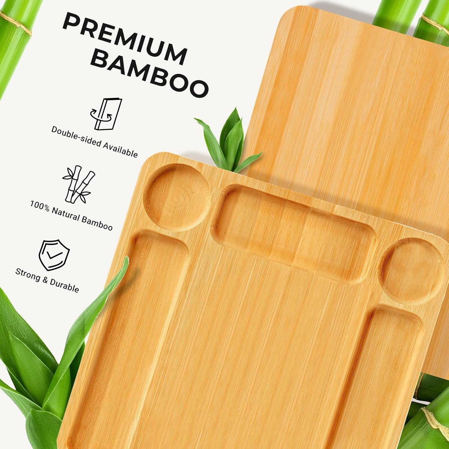 🎋 Bamboo Charcuterie Board with Lid & Buckle Locking 🔥