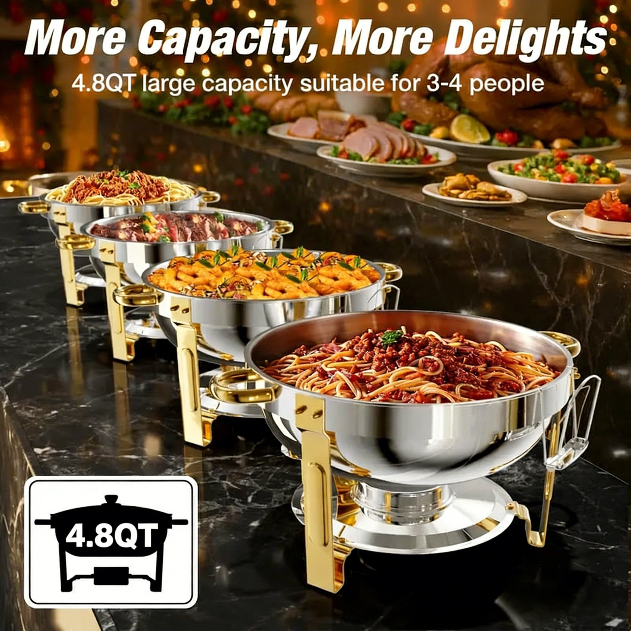 🍽️ Stainless Steel Chafing Dish Buffet🔥🔥