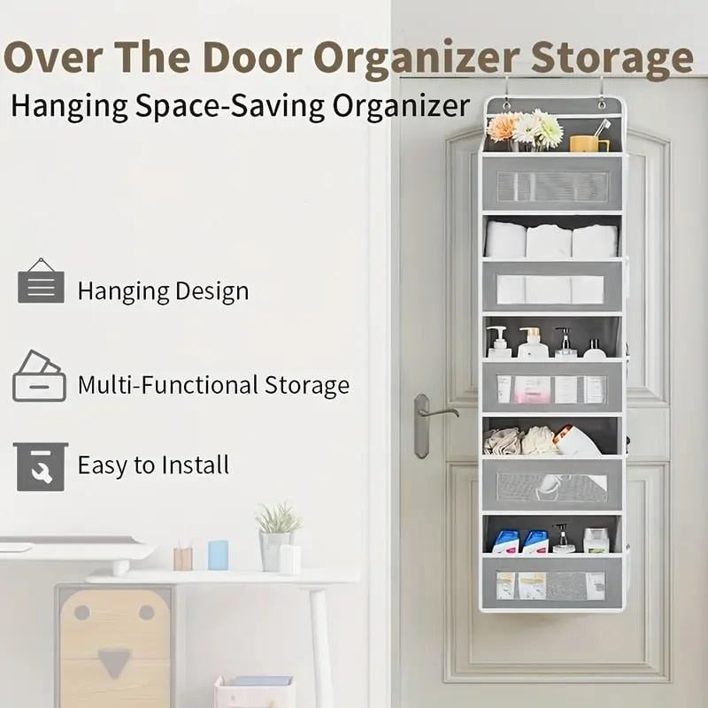 🧸Door Hanging Storage Rack - 5+5 Pockets for Everyday