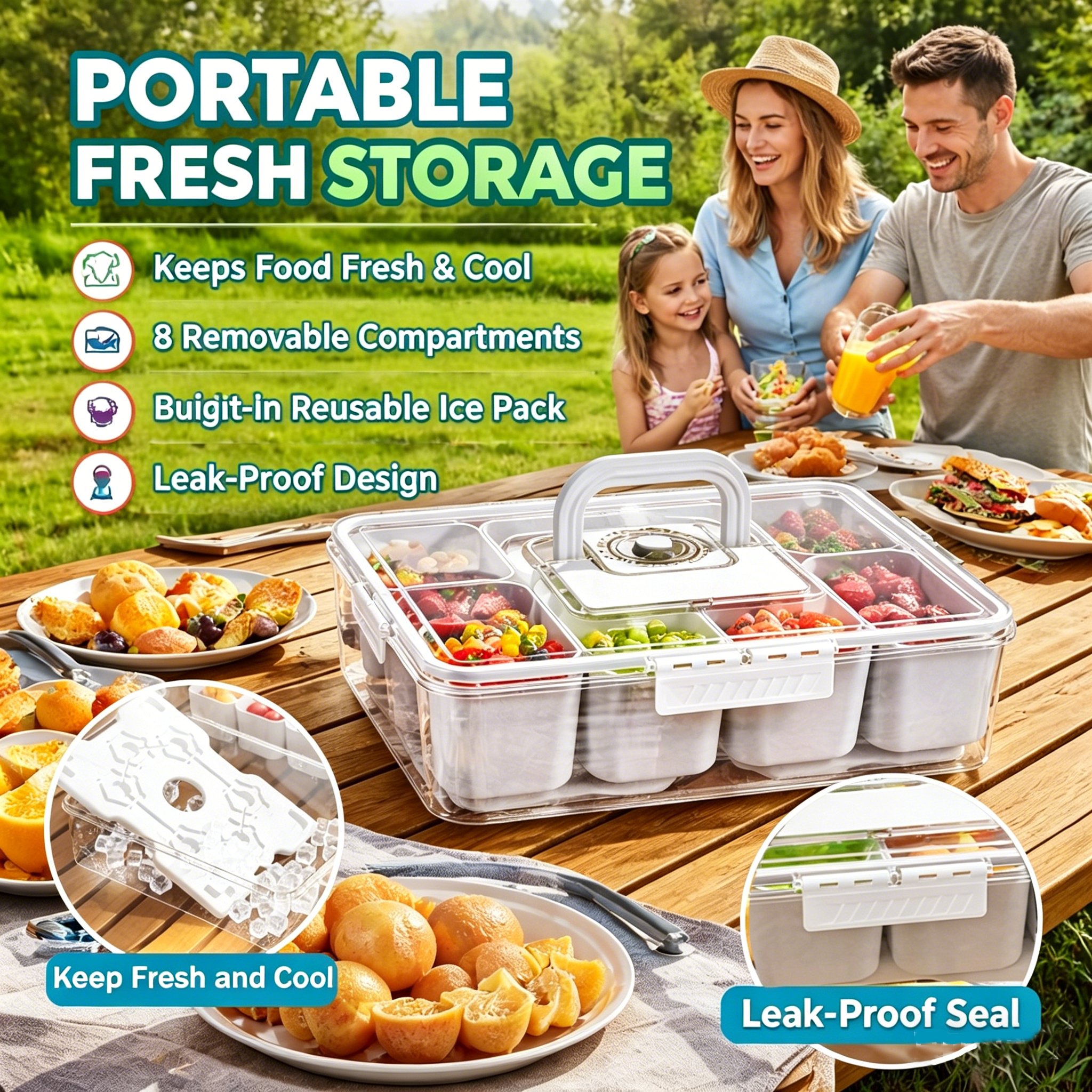 🍉]Fresh Food Storage Tray
