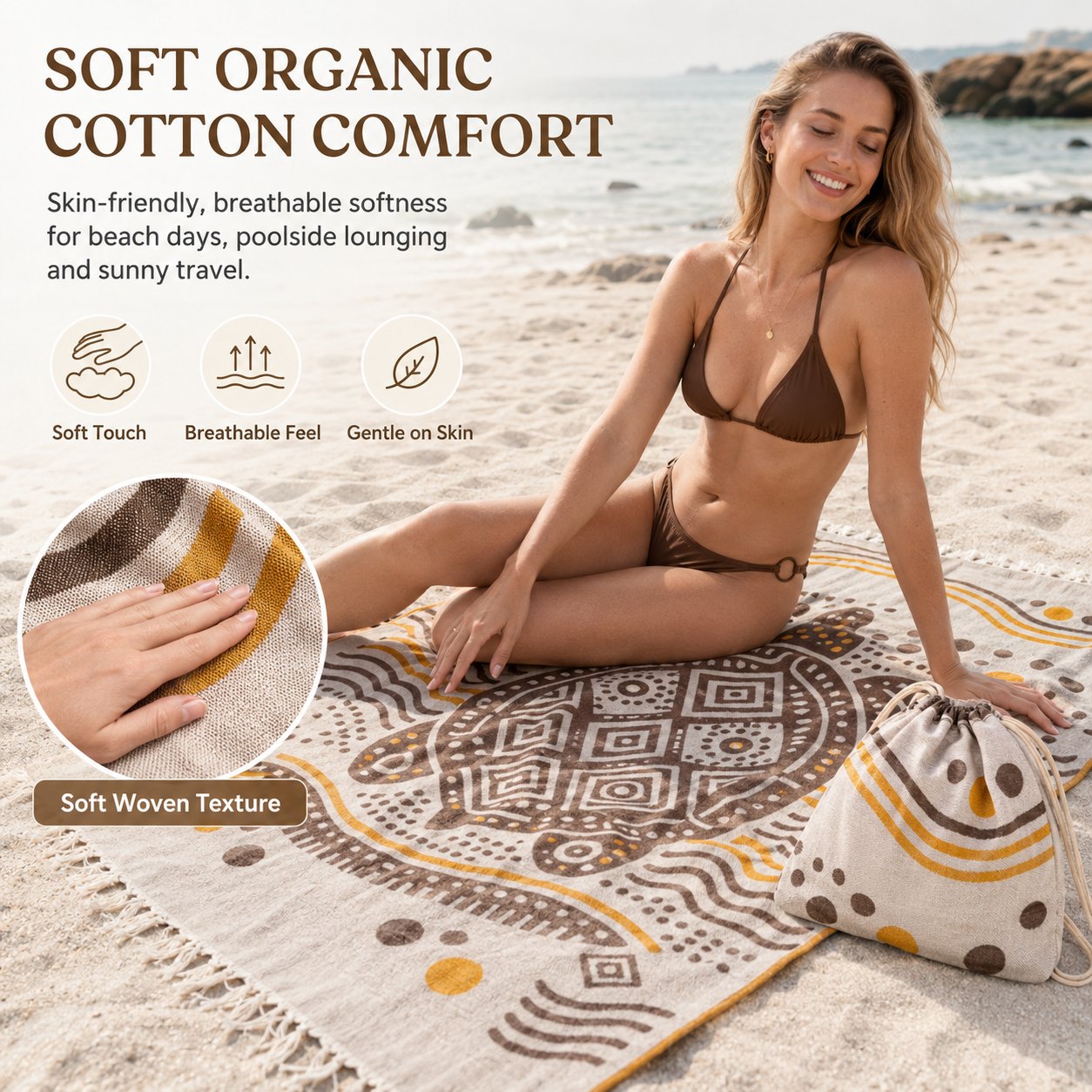 🐢 2-in-1 Towel Bag