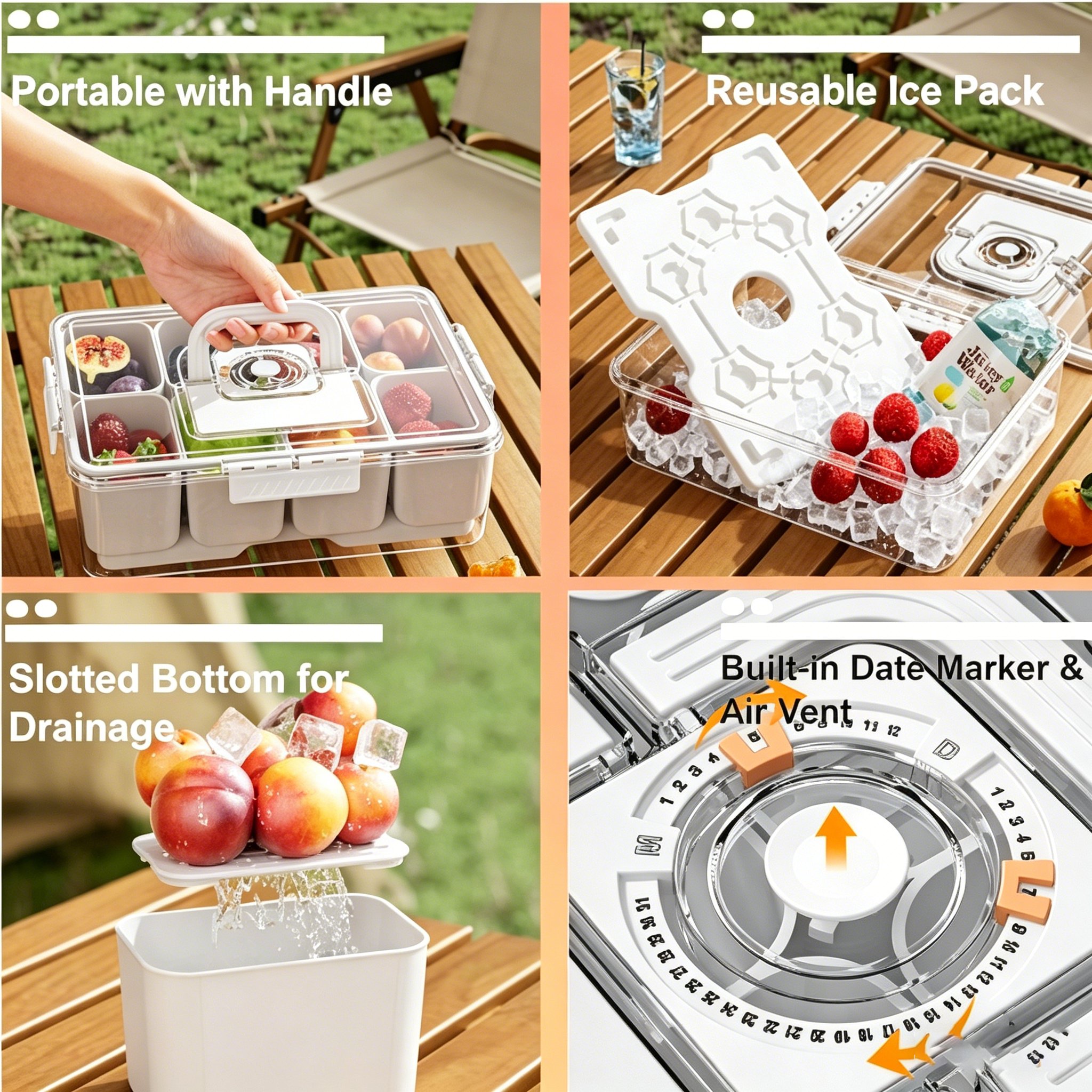 🍉]Fresh Food Storage Tray