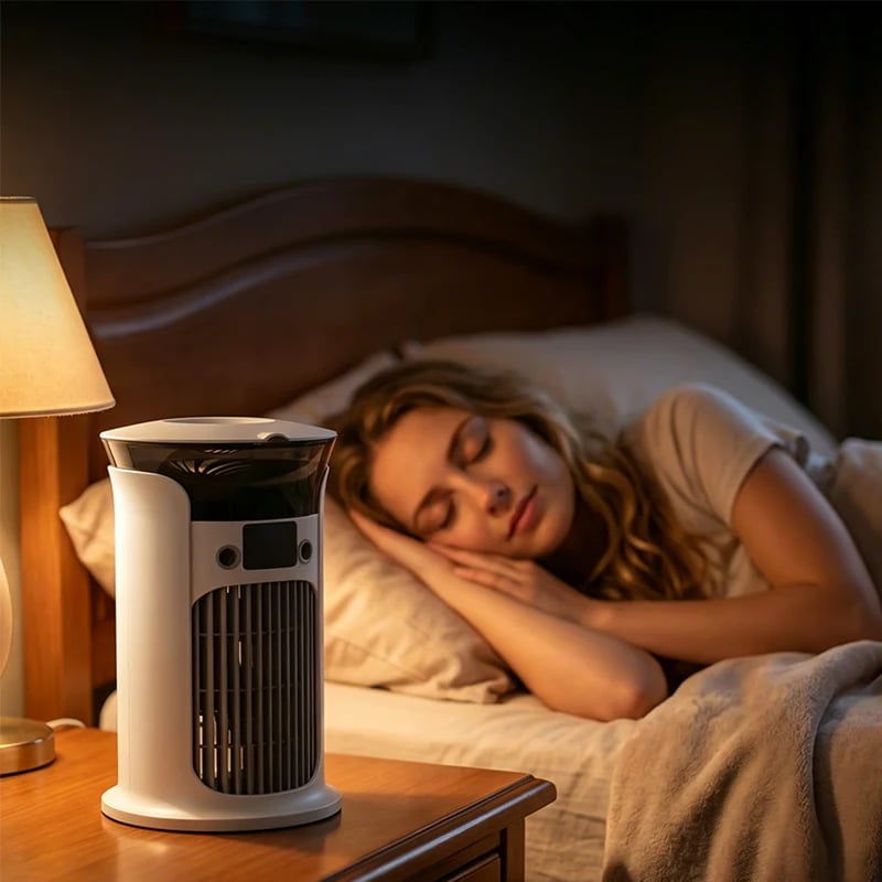 🔥Limited Time Promotion 🔥3-in-1 Desktop Air Cooler Fan ✨ Personal air conditioner for desk, office & travel