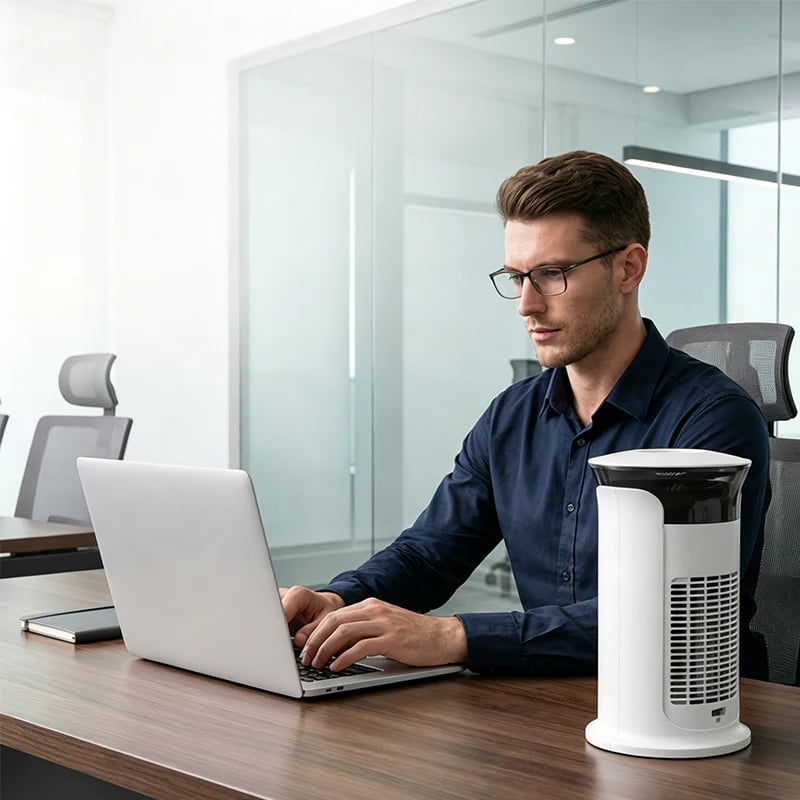 🔥Limited Time Promotion 🔥3-in-1 Desktop Air Cooler Fan ✨ Personal air conditioner for desk, office & travel