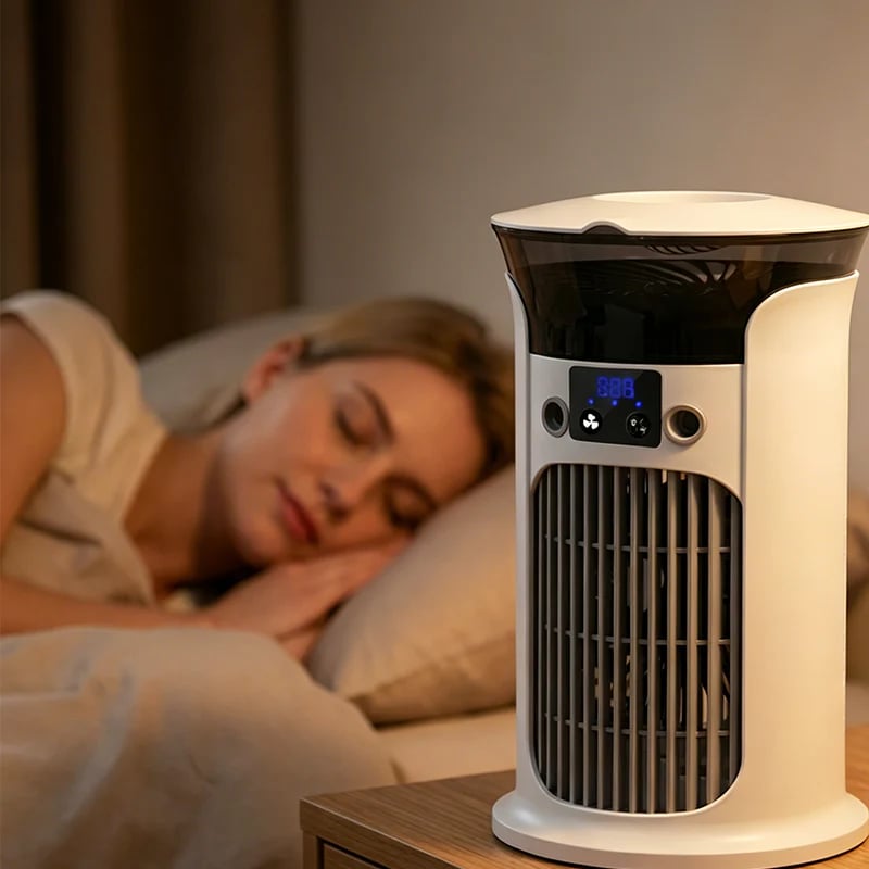 🔥Limited Time Promotion 🔥3-in-1 Desktop Air Cooler Fan ✨ Personal air conditioner for desk, office & travel