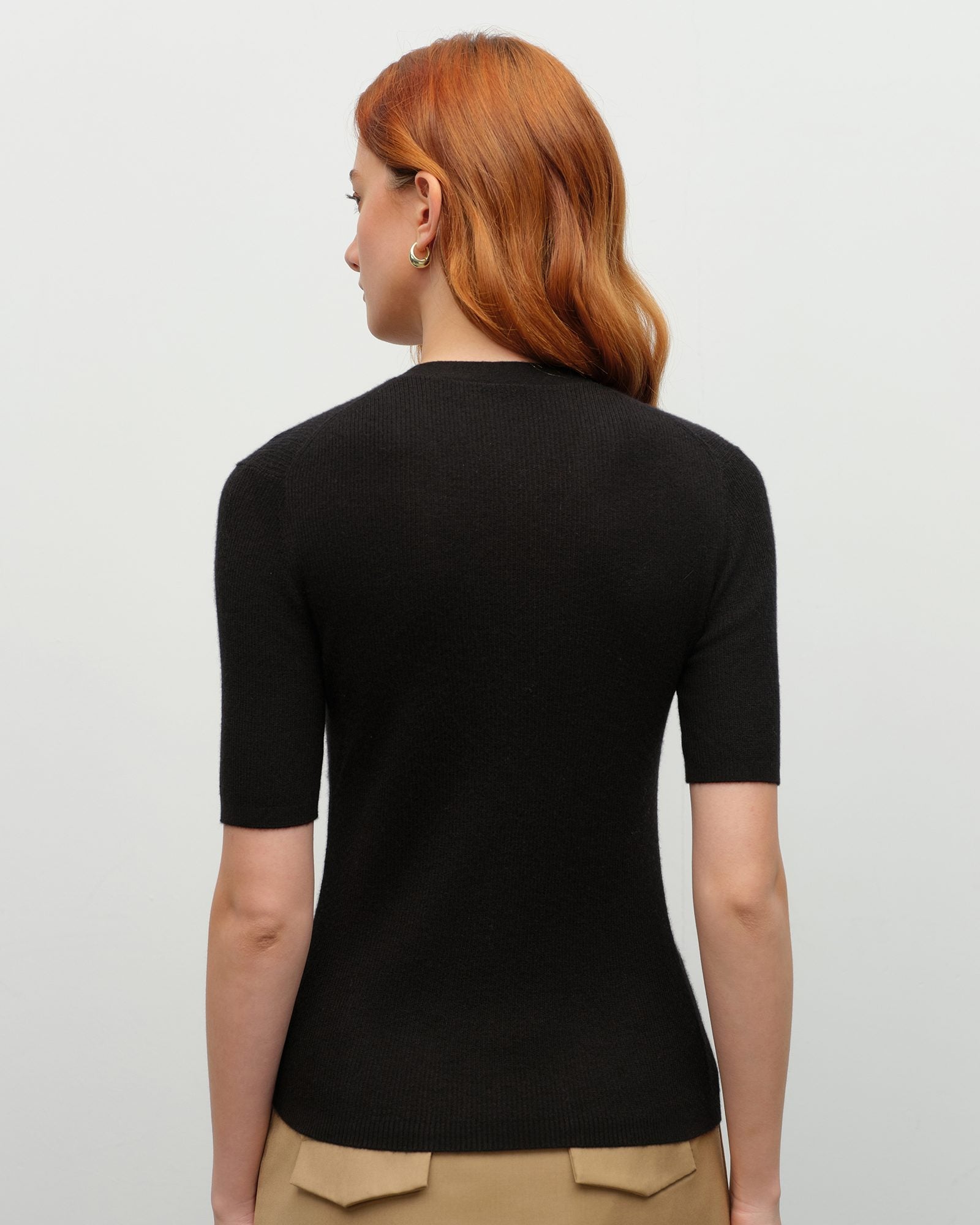Lightweight Cashmere Silk Short Sleeve Cardigan