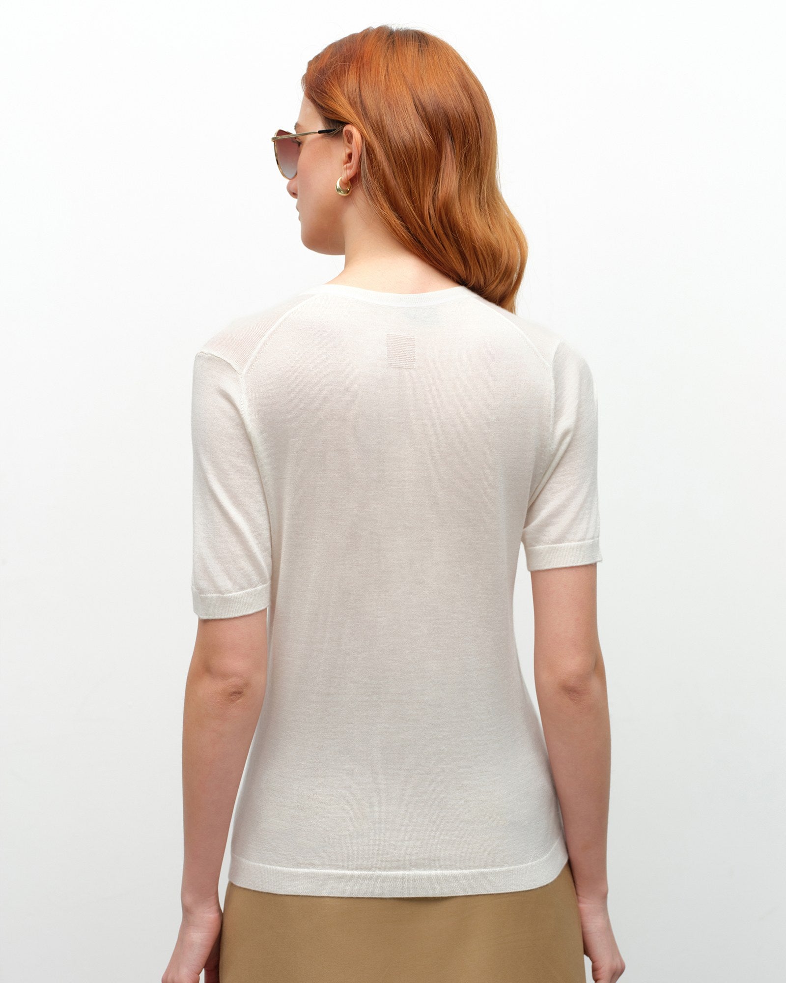 Breathable Cashmere Silk Summer T-Shirt