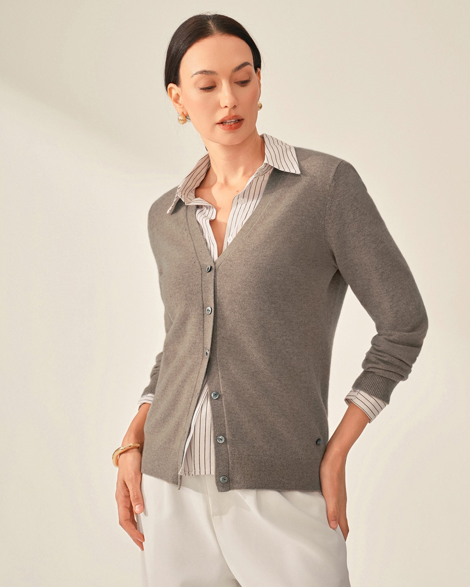 Timeless Pure V-Neck Cashmere Cardigan
