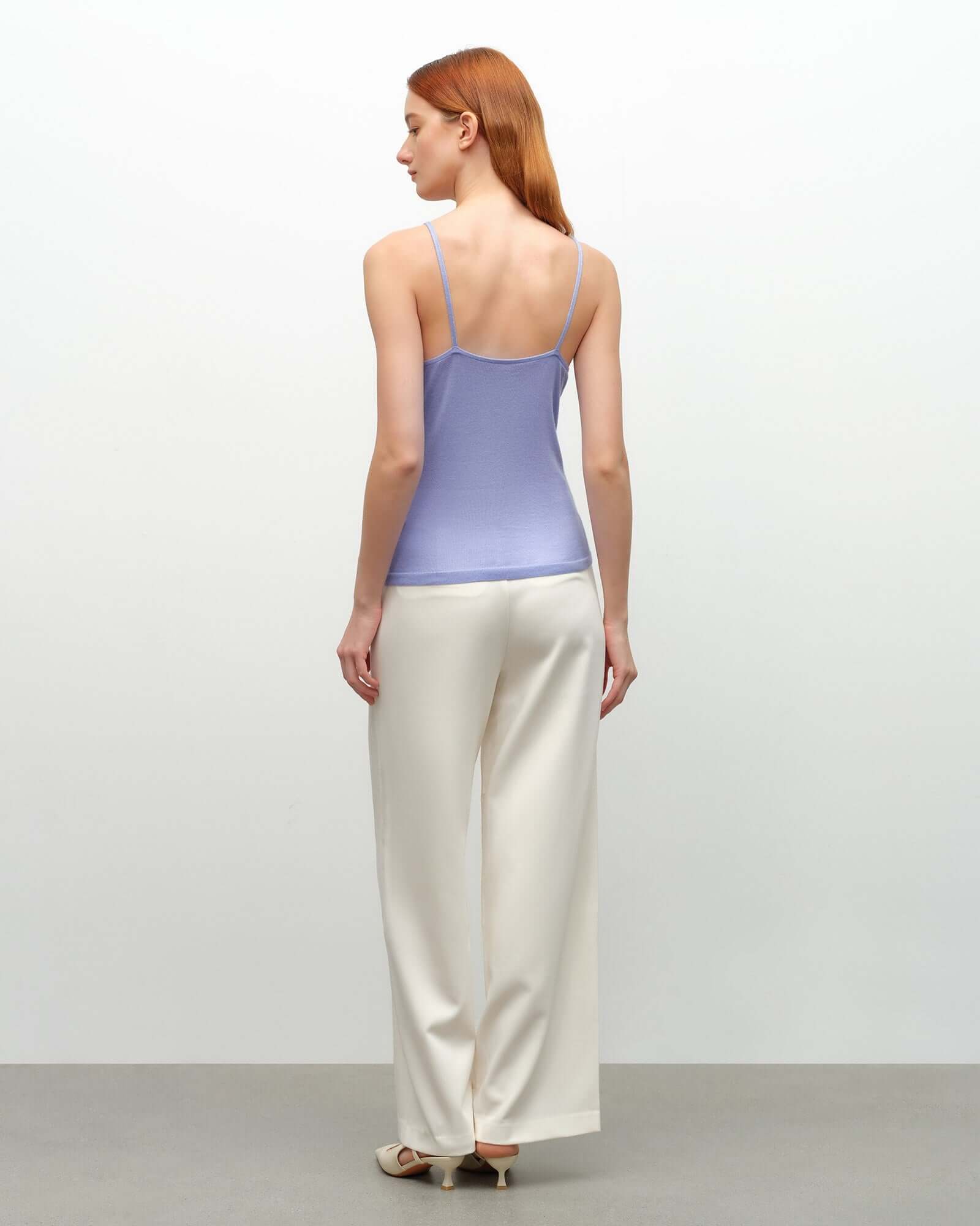 Lightweight Cashmere Silk V-Neck Tank