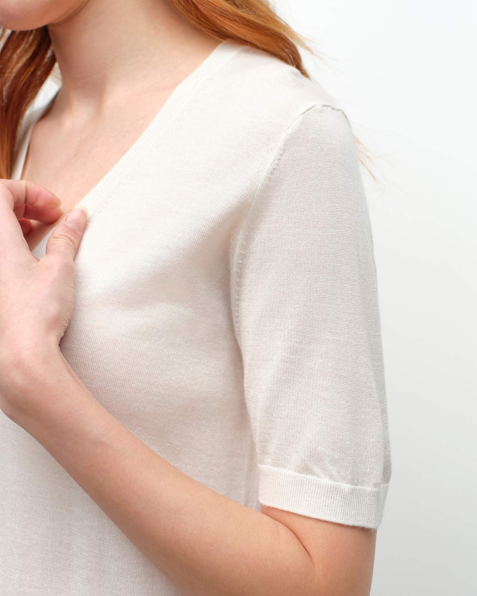 Breathable Cashmere Silk Summer T-Shirt