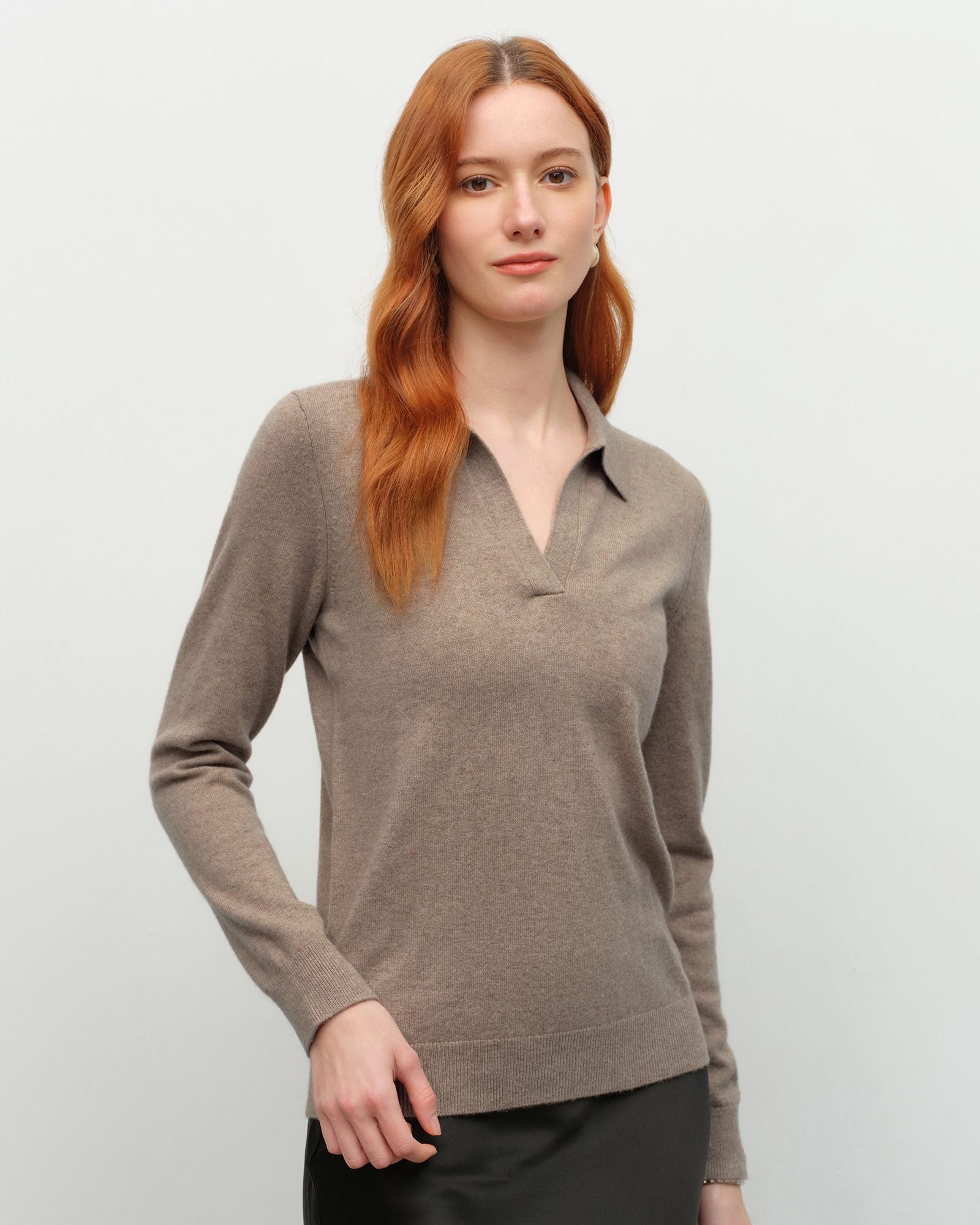 Ultra Soft Cashmere Polo Neck Sweater