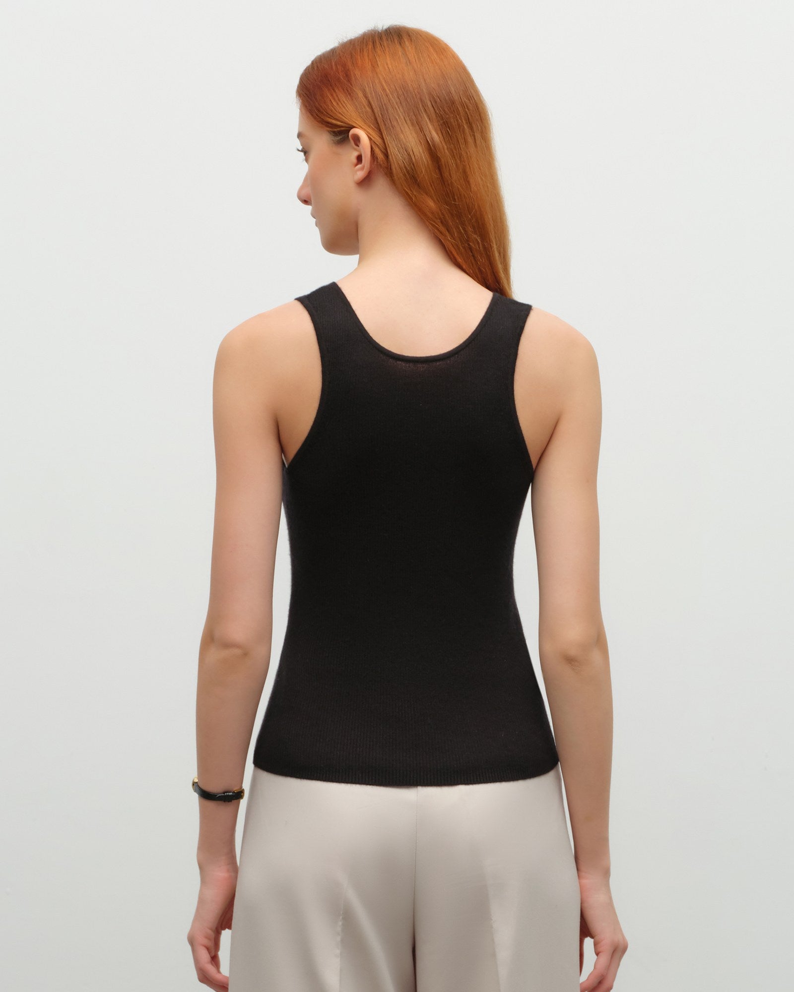 Soft Cashmere Silk Sleeveless Tank