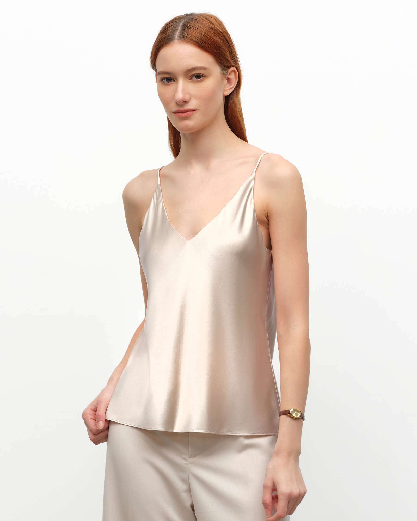 Mulberry Silk V-Neck Camisole Top