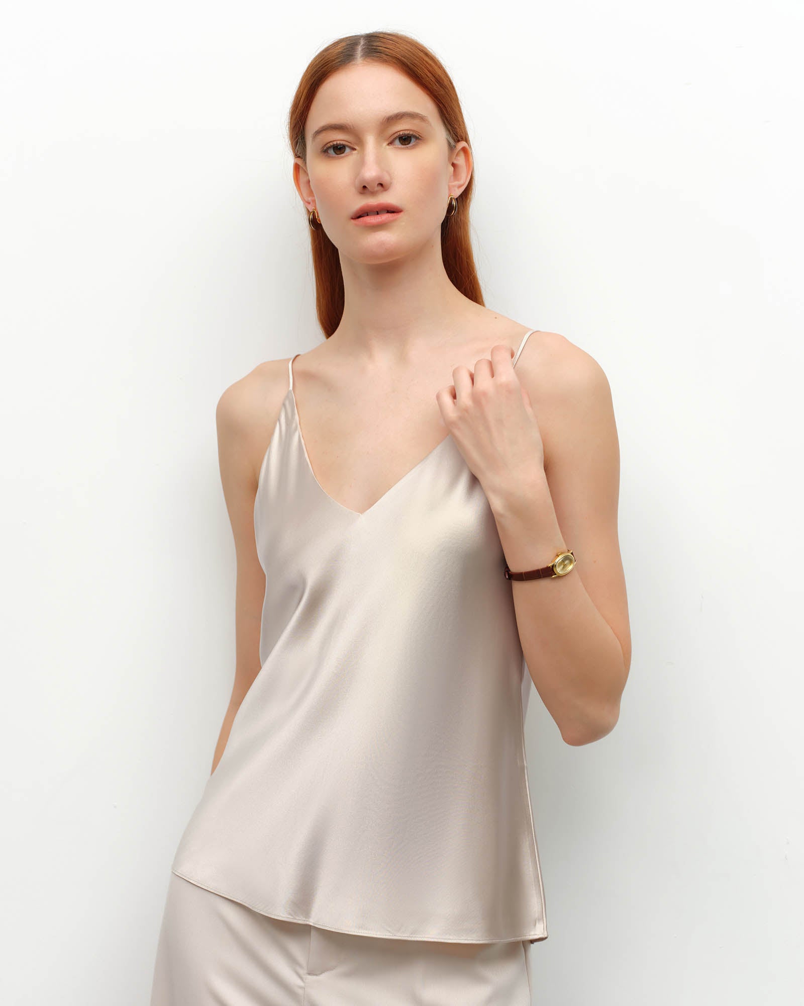 Mulberry Silk V-Neck Camisole Top