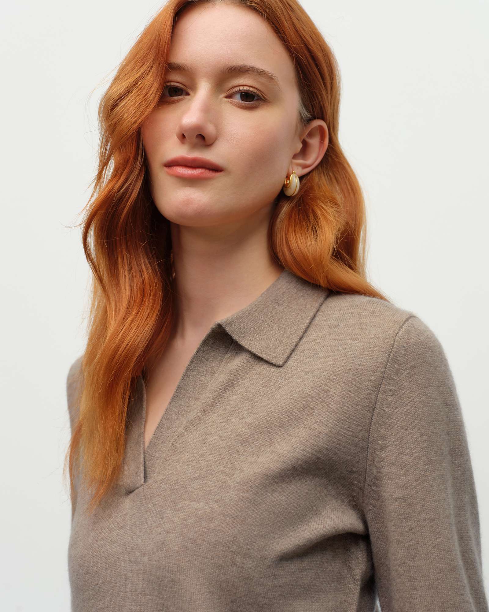 Ultra Soft Cashmere Polo Neck Sweater