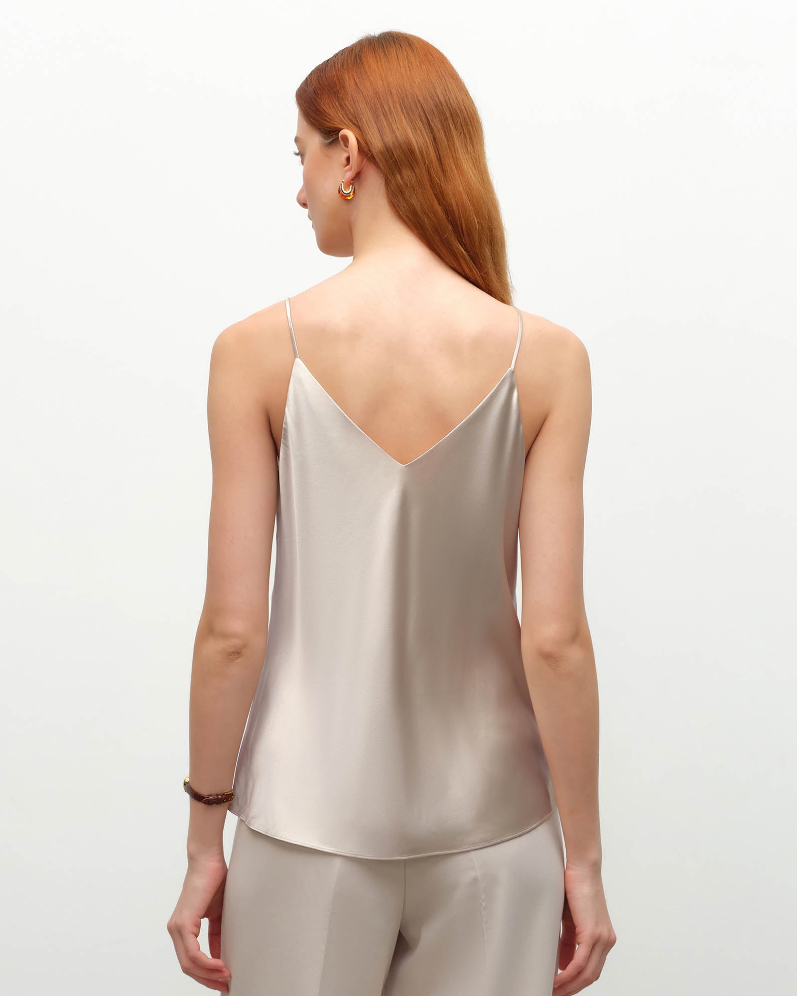 Mulberry Silk V-Neck Camisole Top