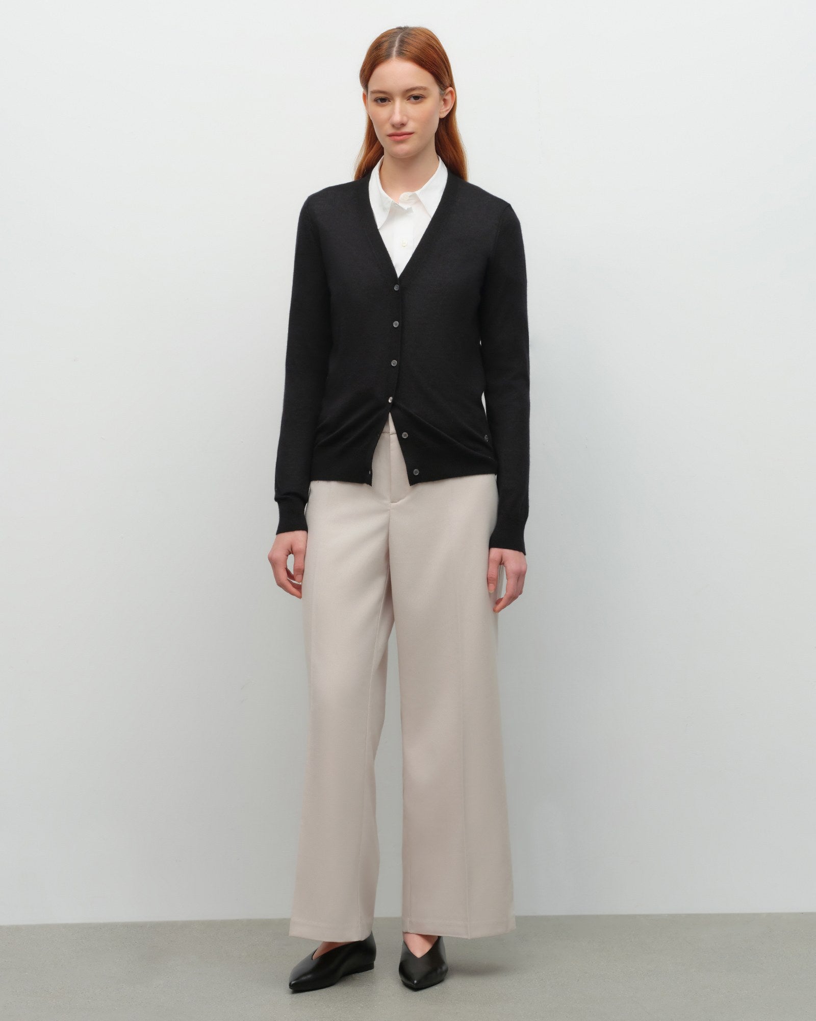 Soft Cashmere Silk V-Neck Cardigan