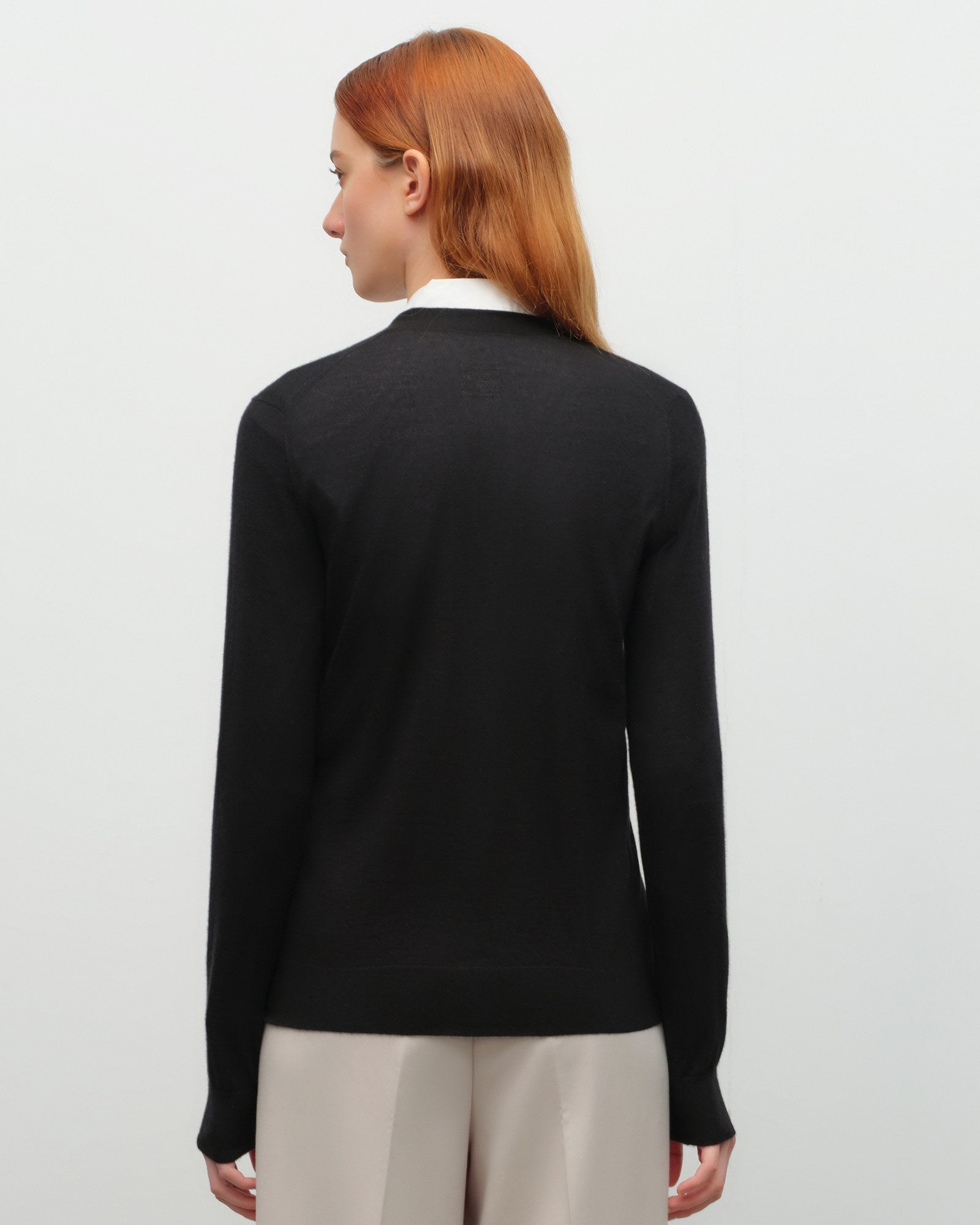 Soft Cashmere Silk V-Neck Cardigan