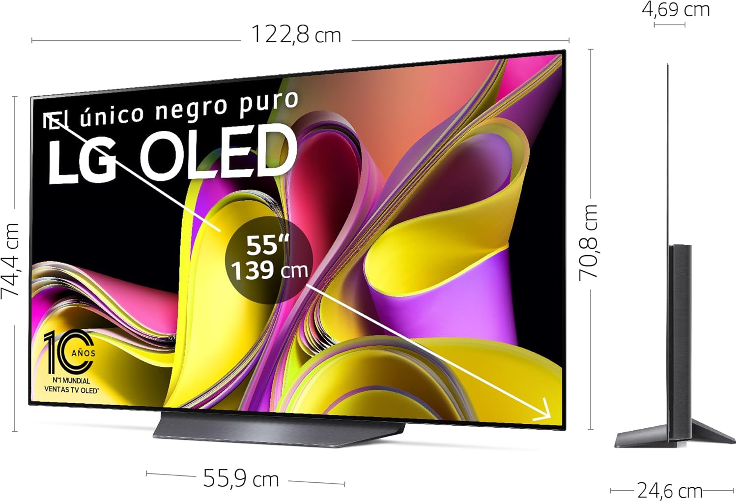 🎉Offre spéciale📣 Téléviseur intelligent LG OLED55B36LA 55 pouces 4K OLED, système d'exploitation webOS 23, processeur haute performance, compatible Dolby Vision et Dolby Atmos, idéal pour les jeux vidéo, compatible avec Alexa/Google Assistant.